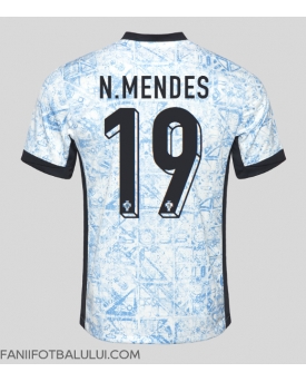 Portugalia Nuno Mendes #19 Tricou Fotbal Replică European 2024 Barbati Deplasare